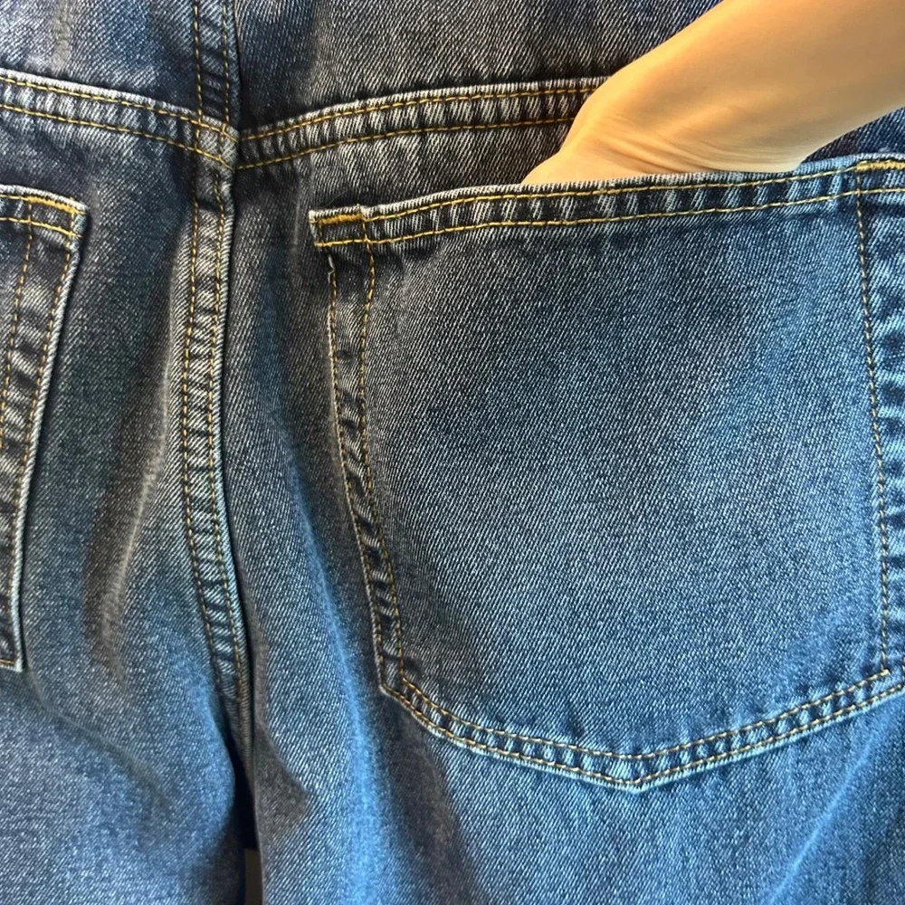 Rugged Wear Mens‎ Fleece Lined Jeans 36x36 Dark Wash Denim Workwear Carpenter